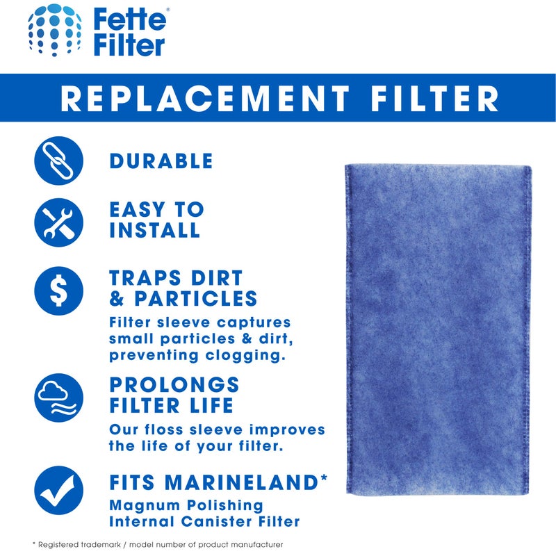 Fette Filter - 10 Pack Polishing Internal Canister Filter Compatible with MarineLand Magnum Polishing Internal Filter JH Cartridge - Image 3